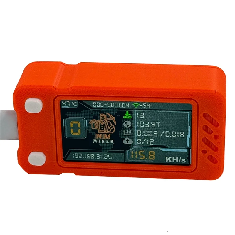 SR-2PCS Upgraded Nerdminer Miner 117KH/S With Color Screen Mini BTC Solo Lottery Mining Miner Bitcoin BTC Miner Nerd Miner