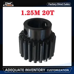 1pc 1.25M 20 teeth 1.25 Mod 20T Gear Wheel Metal Carbon Steel Spur Gear Pinion 14mm Bore Gear Engraving machine gear