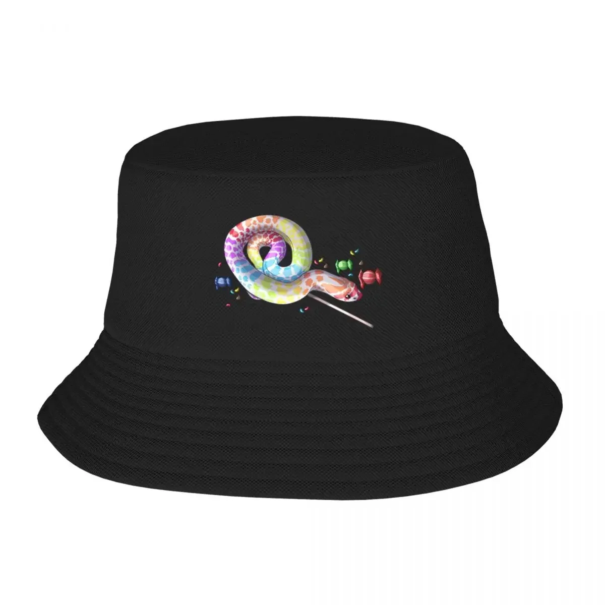 New Hognose Snake Candy Design Bucket Hat New In Hat beach hat Sunhat Dropshipping Cap Women's Men's