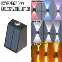 1/2/3/4/6/7 Pcs Solar Wall Light Adjustable Brightness Garden Decoration Lamp for corridor Illumination Courtyard Lighting