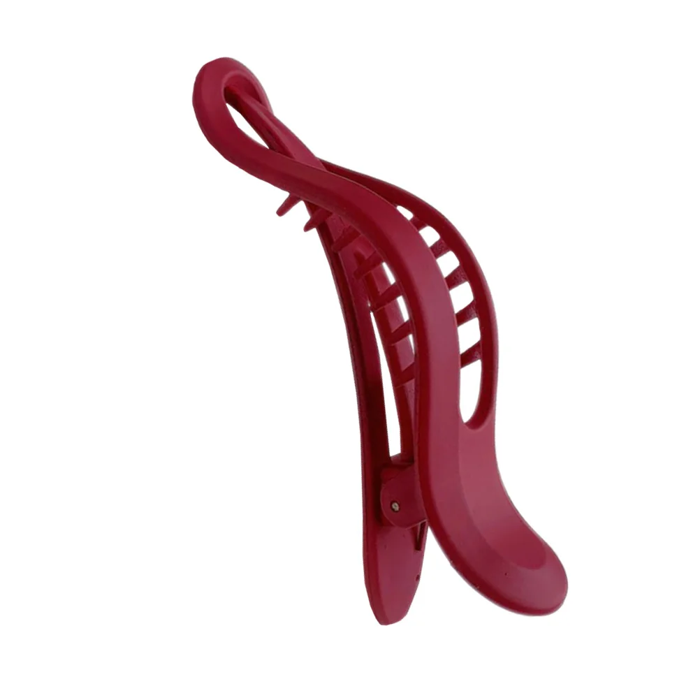 

1pc Large Hair Clip Women Bathing Shower Household Female Clamp Red Simple Practical Hairstyle Decor Accessories Hairpins