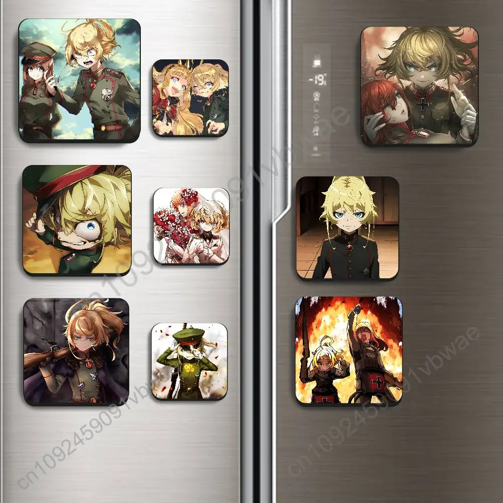 entire series Tanya Visha Youjo Senki Magnetic Sticker Fridge Magnets No Falling Off Fit for Refrigerators All Metal Surfaces