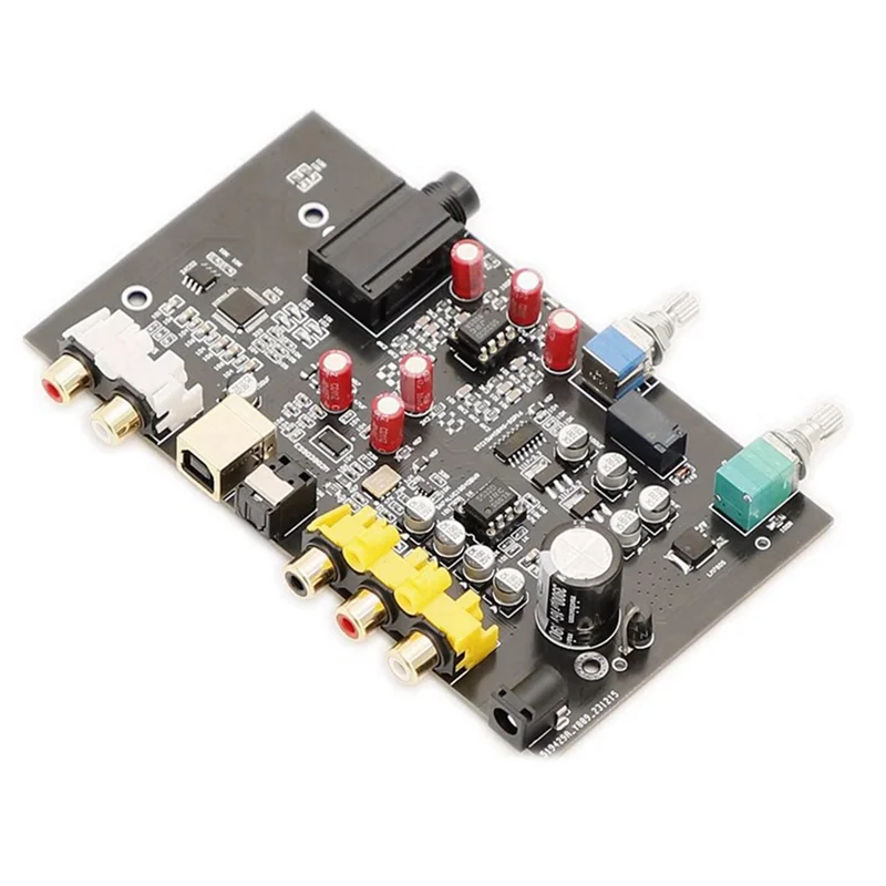 

FULL-ES9038Q2M Hi-Fi DAC Decoder Amplifier Board USB Audio JRC5532 3900UF/16V 96KHZ Coaxial Optical Output RCA