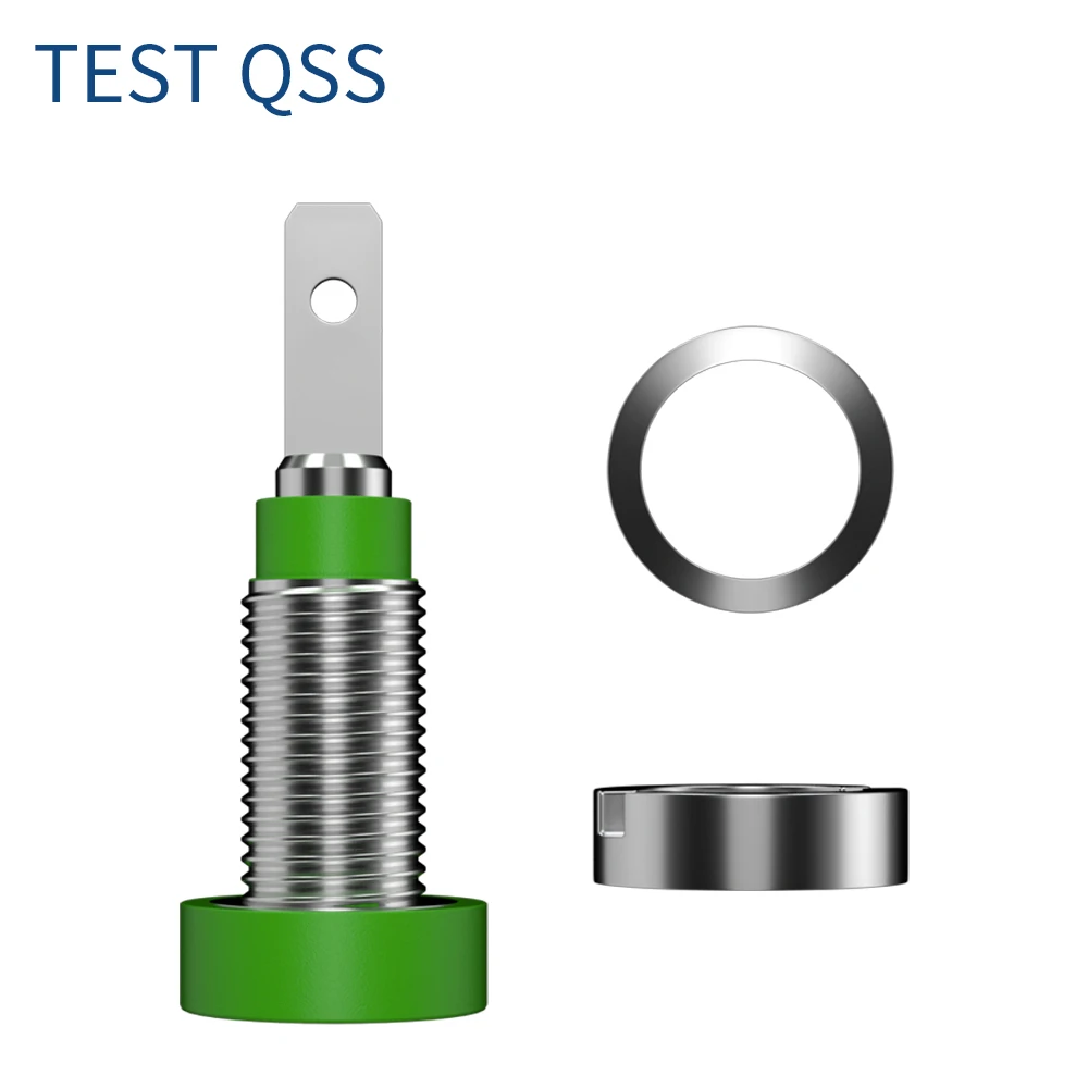 QSS 10 pz 2MM presa a Banana rilegatura Post dado spina a Banana Jack connettore elettrico terminale foro di prova parti fai da te Q.40004