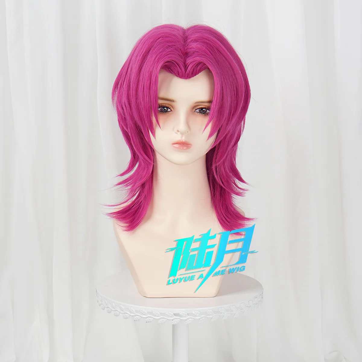 Anime KPop Shajia Boys Cosplay Wig Long Red Hair Halloween Carnival Party Role Play Wig + Free Cap