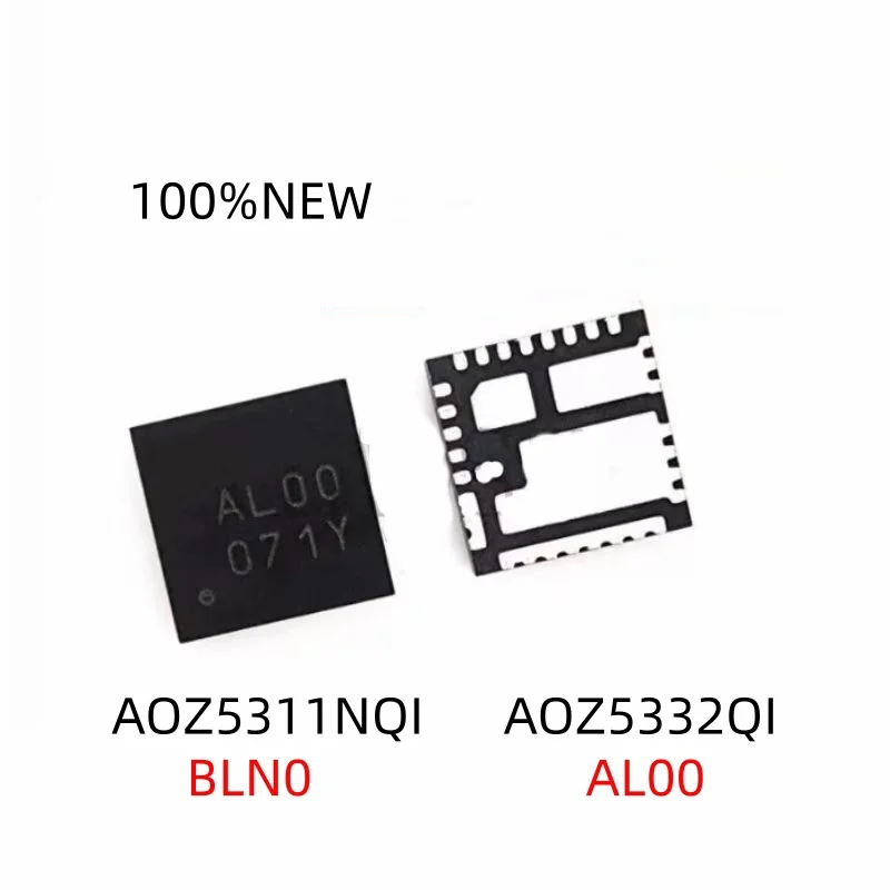 (5Pcs) 100% New Aoz5311Nqi Blno Bln0 Aoz5332Qi Aloo Al00 Qfn-31 Power Ic Chip