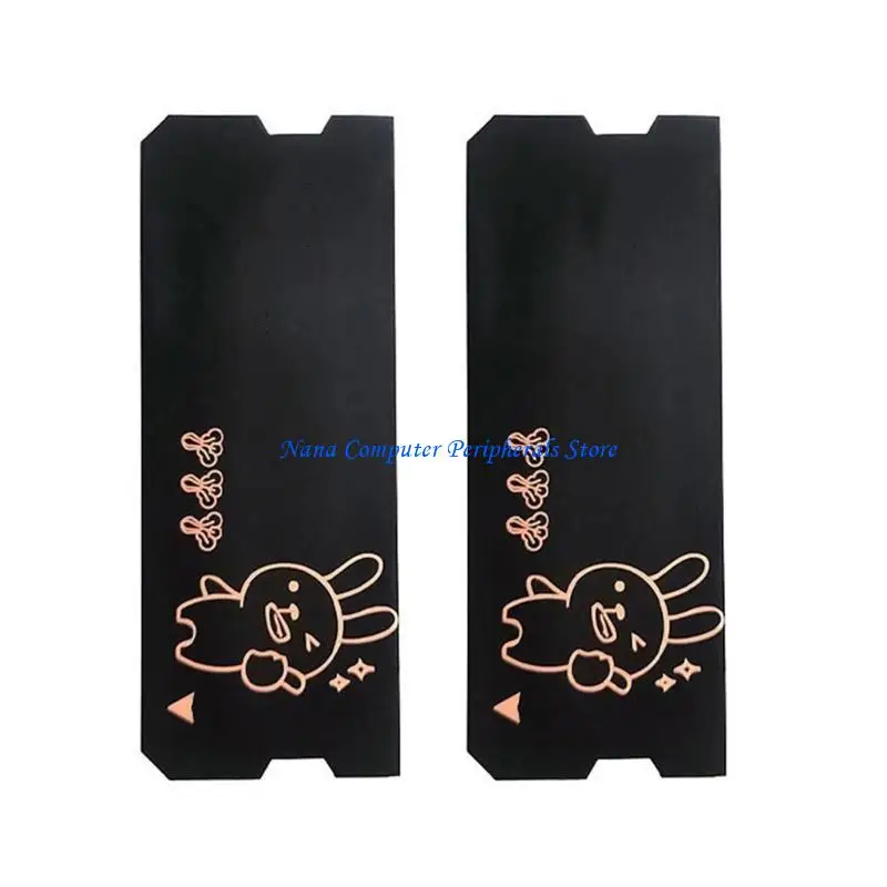 F68C 2Pcs Copper Plated  Notebook Gaming Laptop Memory Heatsink Cooling Vest