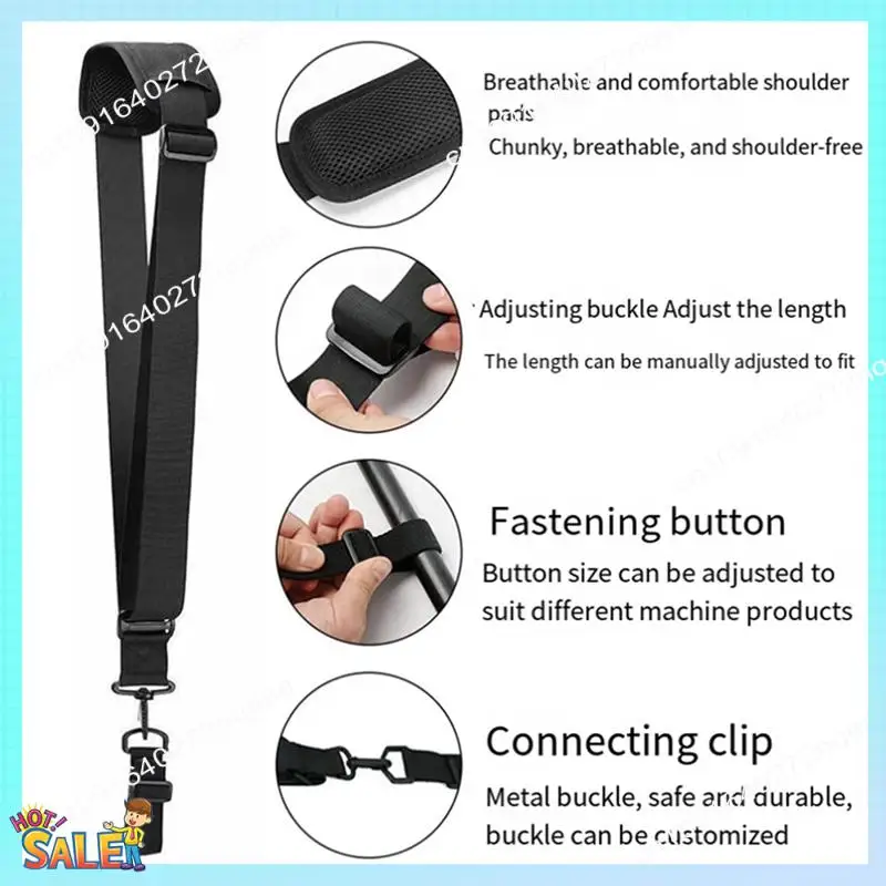 N08R Weed Eater Strap, Trimmer Shoulder Strap Weed Wacker Harness Upgraded Metal-Clip For EGO String Trimmer, Leaf Blower Durabl