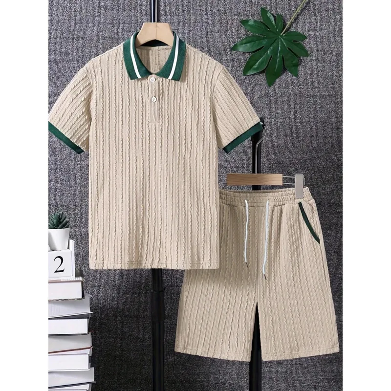 ベビー-ジャガード半袖セット-t-62506-刺繍デザイン子供服カスタマイズサービス-他海外地域から