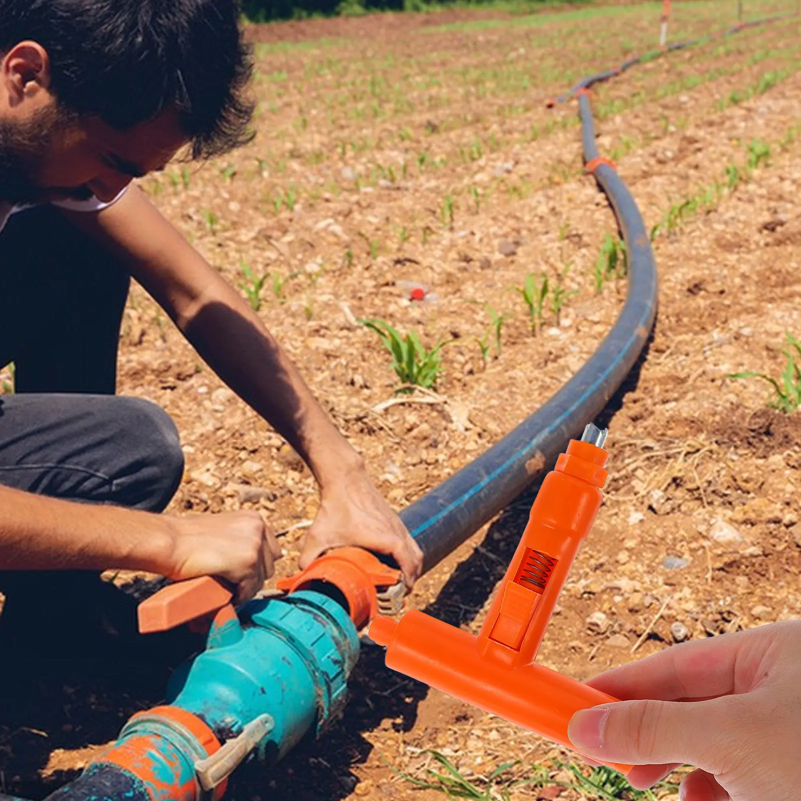 

Drip Irrigation Hole Punch Tool T Shaped Durable Ergonomic for Hose Pipe Puncher Gardening Irrigation Punch