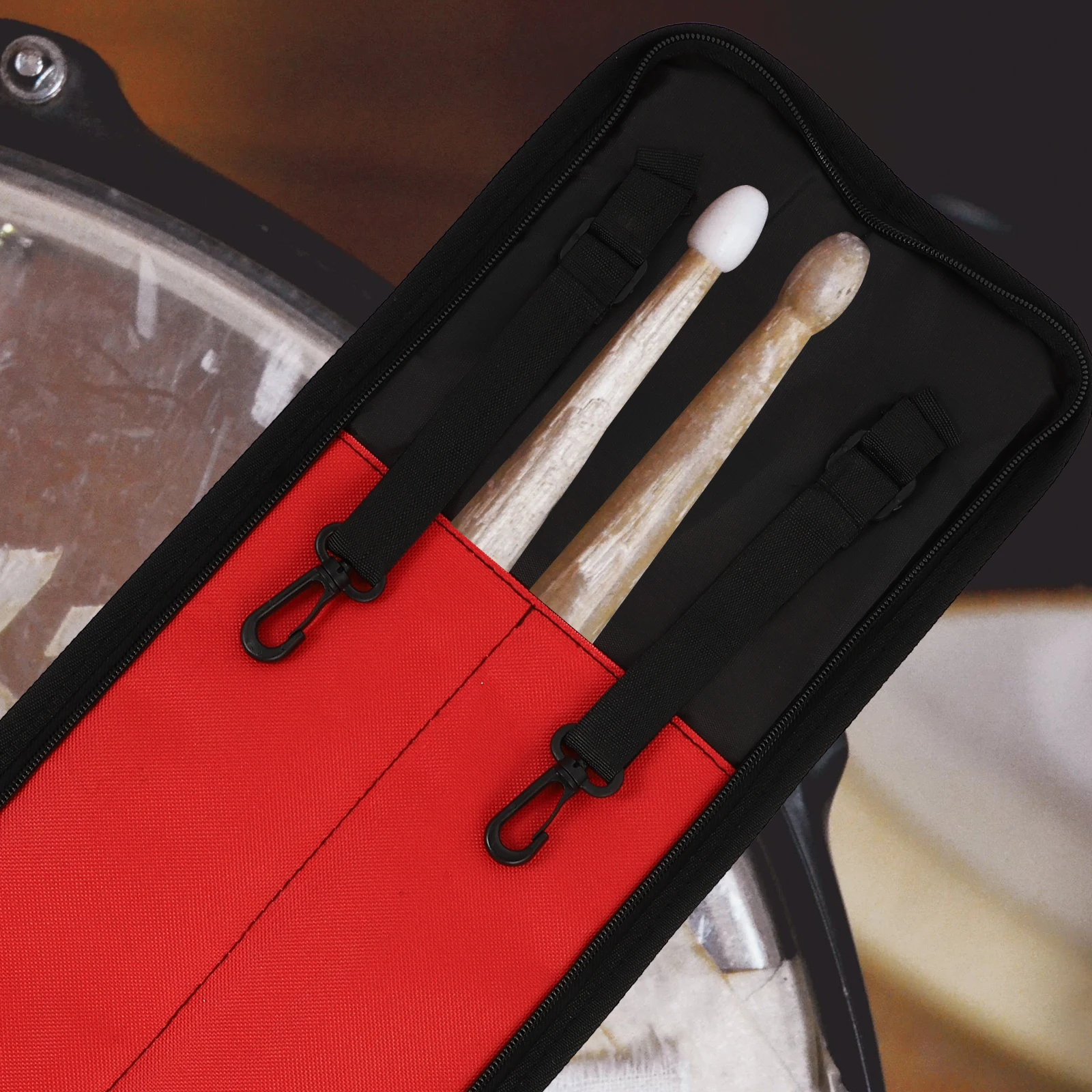 

Drum Stick Bag Drumsticks Percussion Instrument Holder Cymbal Stand Case for Kit Pouch Baqueta