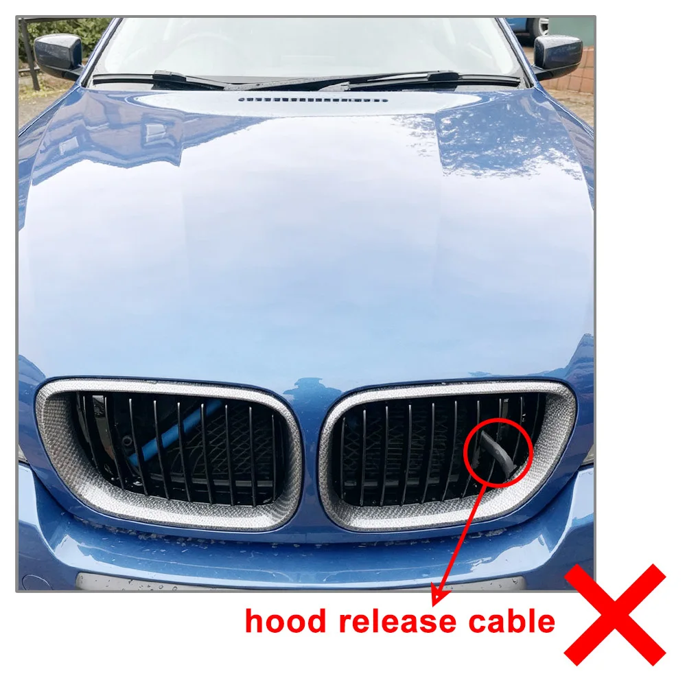 1Pair Automotive Upper Grill Front Hood Kidney Grille For BMW 3 Series E46 Sedan 4 Door 2002 2003 2004 2005 Not For 2 Door Model