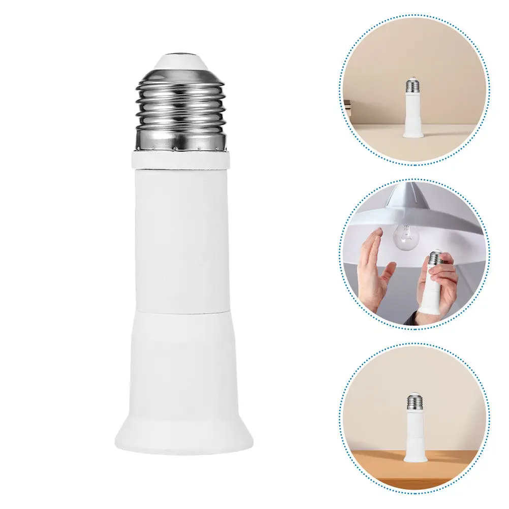 

Адаптер-удлинитель для светильников E27 с регулируемой длиной, держатель-конвертер для лампочек, простая установка, удлинитель для лампочек, для использования на улице