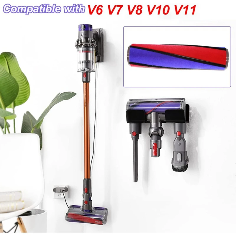 Акция! Набор Щеток Для Dyson V6 V7 V8 V10 V11, аксессуары мягкий валик, с 6 войлочными полосками, для очистки и удаления пыли