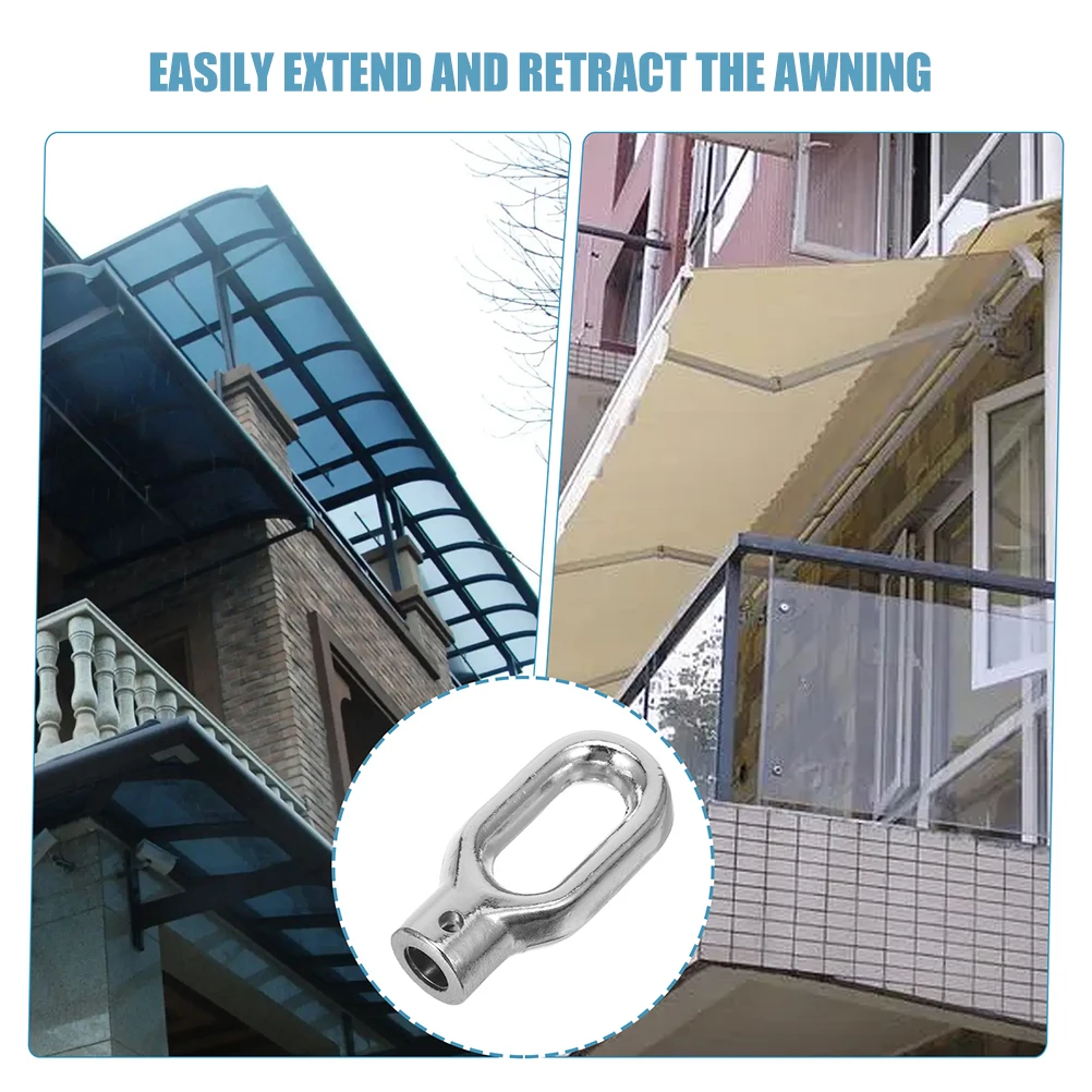 Awning Ring Hook Parts Repair Easy Installation Versatile Hand Crank for Awnings Awning Lift Machine Ring Canopy Attachment
