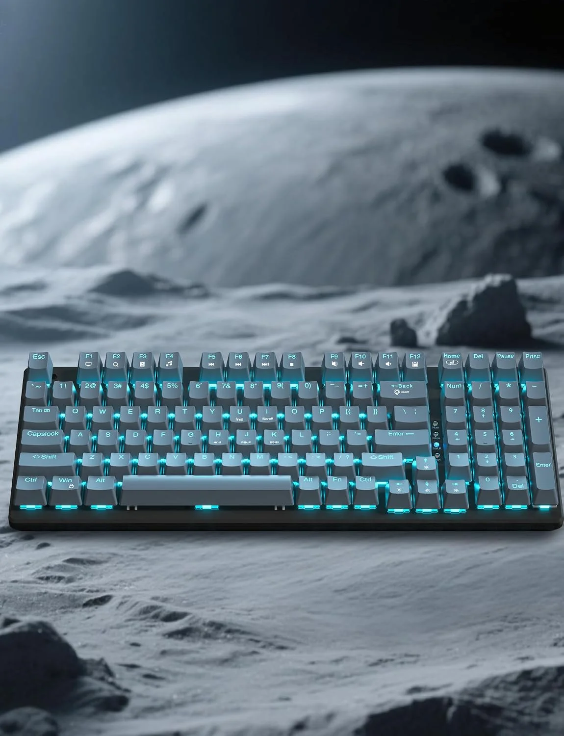 Mechanical Gaming Keyboard and Mouse, LED Backlit 98-Key Floating Keycap & 4 DPI RGB Gaming Mouse with Mouse Pad, Full Anti-Ghos