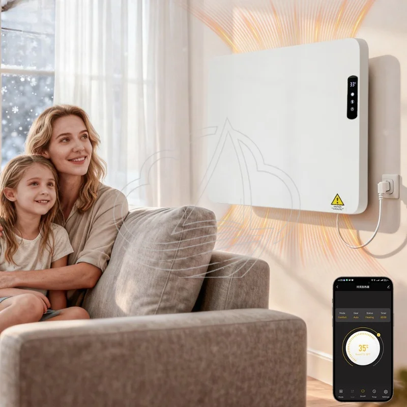 Smart Thermostat Electric Space Heater Support 110V 220V Portable Warm Air Blower Indoor Heating Radiator