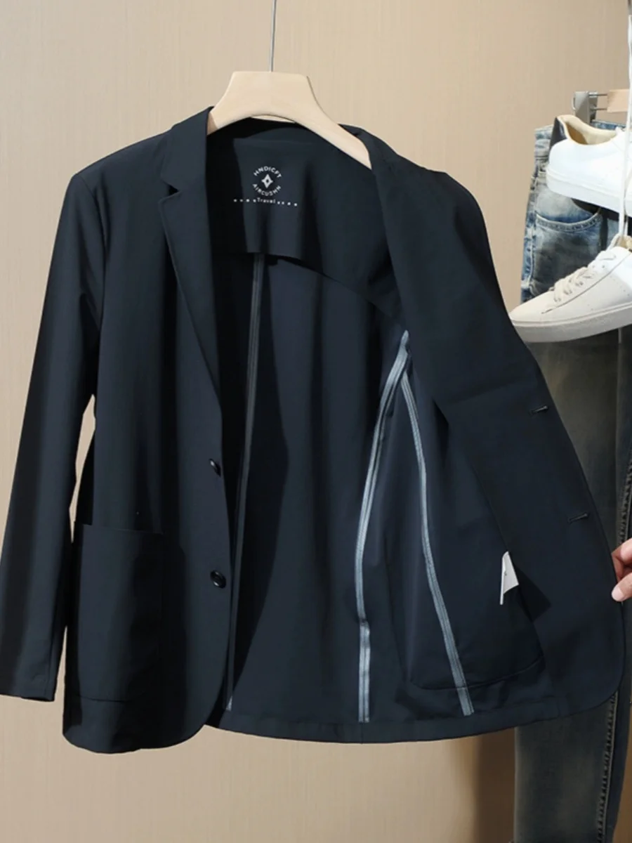 

Мужской повседневный костюм-куртка UPF50 с охлаждающим эффектом, осенняя новинка, эластичная, дышащая, солнцезащитная верхняя одежда для отдыха