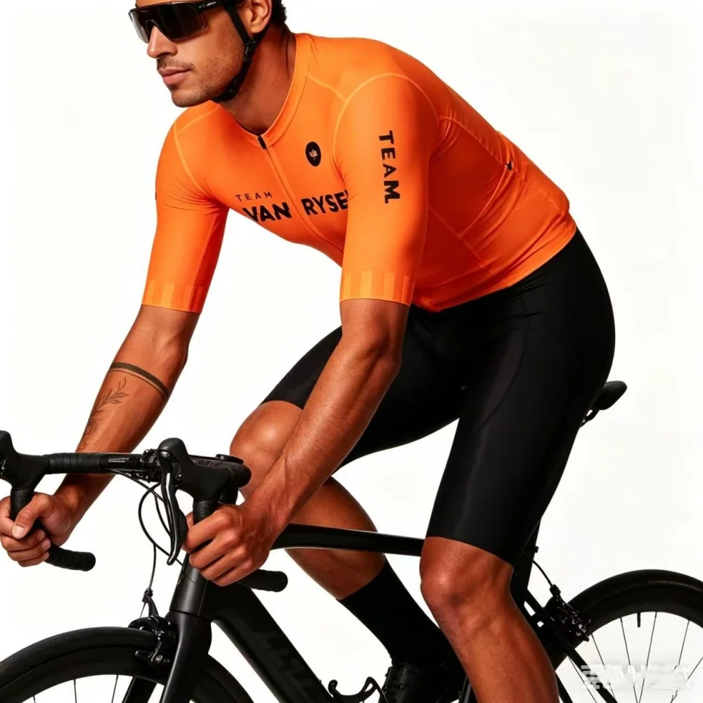 Customizable Trisuit Triathlon Men Skinsuit Clothing Jumpsuit Cycling Running Wetsuit Competition Apparel Thick 9D Seat Cushion