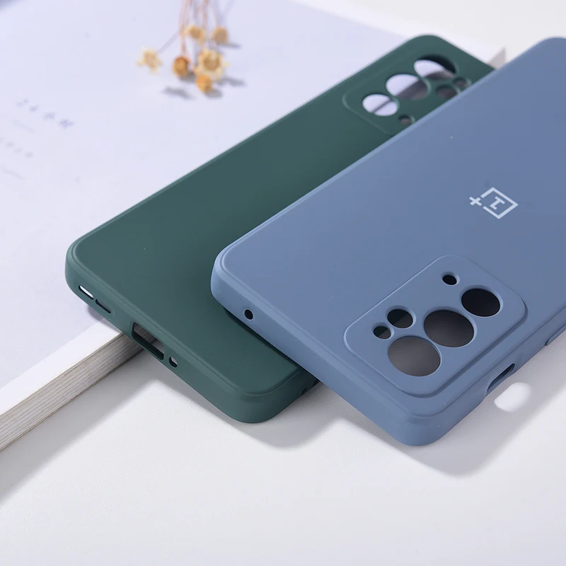 حافظة ناعمة من السيليكون السائل عالي الجودة لهاتف Oneplus 9RT بلون سادة من البولي يوريثان الحراري غطاء حماية كامل مضاد للصدمات لهاتف One Plus 1+ 9R