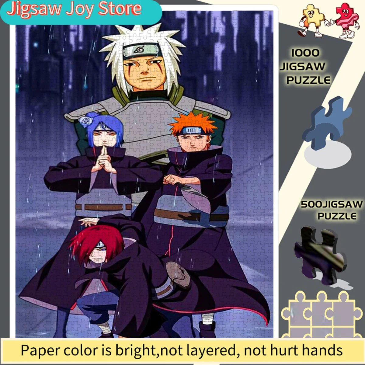 

Пазл, бумажный пазл, пазл для самостоятельной сборки, большой пазл, пазл для сбора команды Xiao Zhi в дождливый день для уничтожения сильного врага, подходит для домашнего отдыха