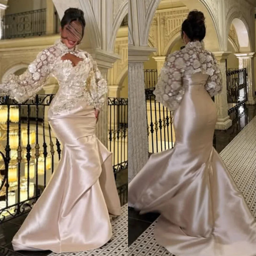 

High Quality Customized V-neck Floor Length Court Train Appliques Платье Корейский Стиль Vestidos Para Bodas Mujer Invitada