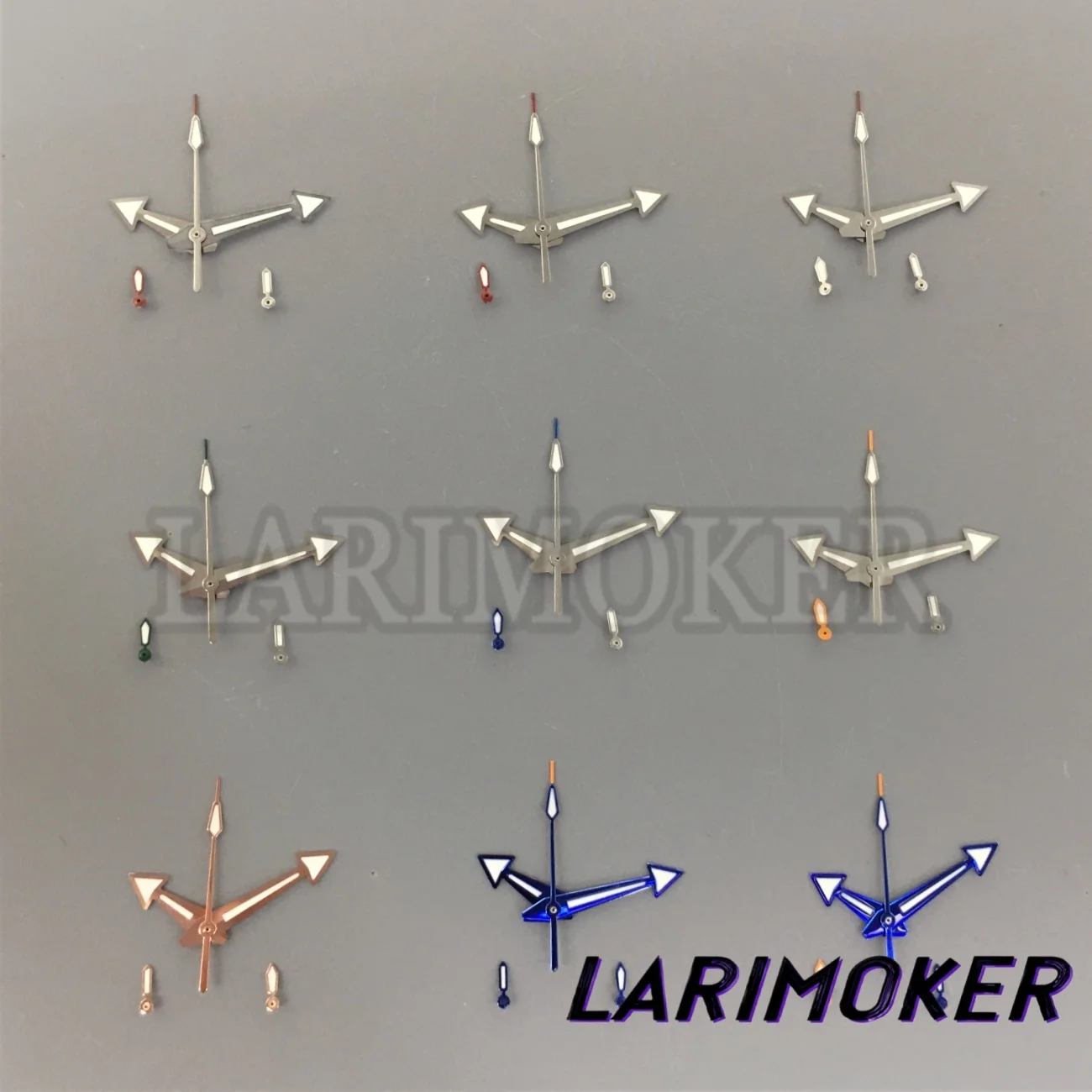 Green Luminous Quartz Watch Needles Blue Silver 5PCS Watch Hands For VK63A VK64A Quartz Movement Watch Pointers Modified Parts