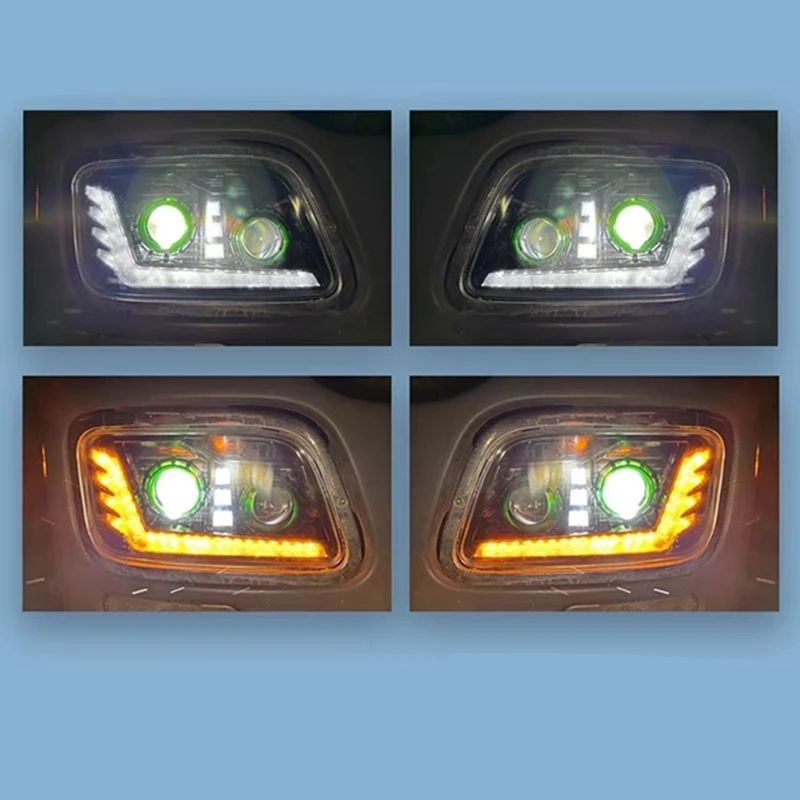 1pair full led head Light for MB Actros Mp2 Mp3 truck head light For MB 4141 3341 2644 OEM 9438202161 9438202061