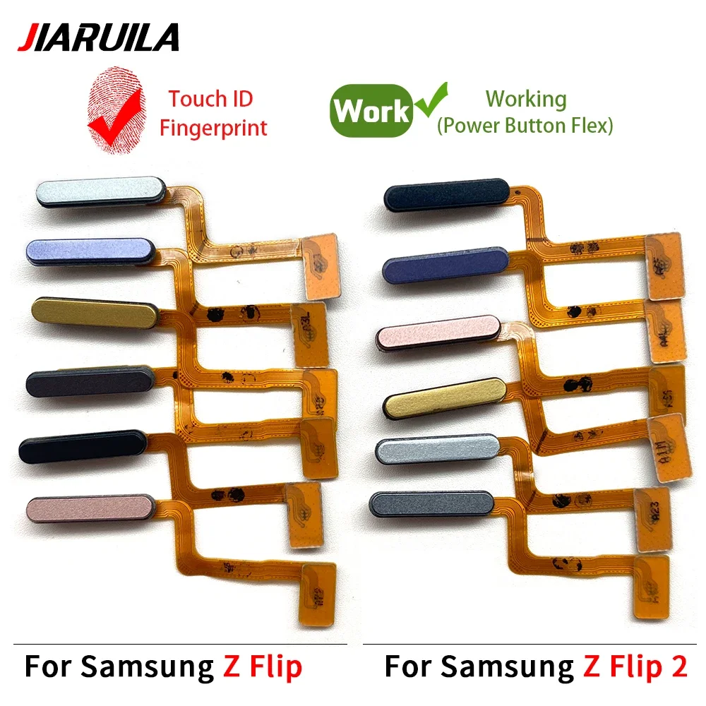 Fingerprint Sensor Home Return Key Menu Button Repair Flex Ribbon Cable For Samsung Z Flip  / Z Flip 2 Fingerprint Scanner