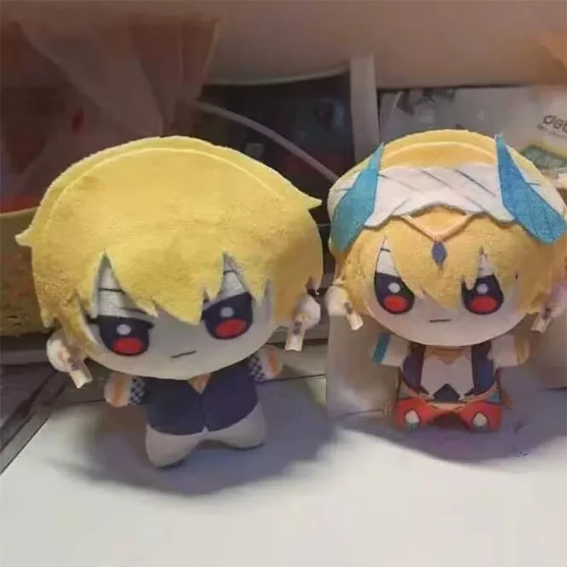10cm Pendant Gilgamesh Plush Doll Birthday Anime Fate Keychain Toy Printed Matou Sakura Stuffed Dolls Toys Fans XMAS Gift
