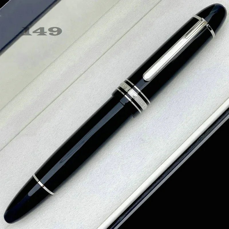 Fashion MB Meisters 163 Black Resin Rollerball Pens High Quality Office School Writing Ink Fountain IWL666858 163/145/149