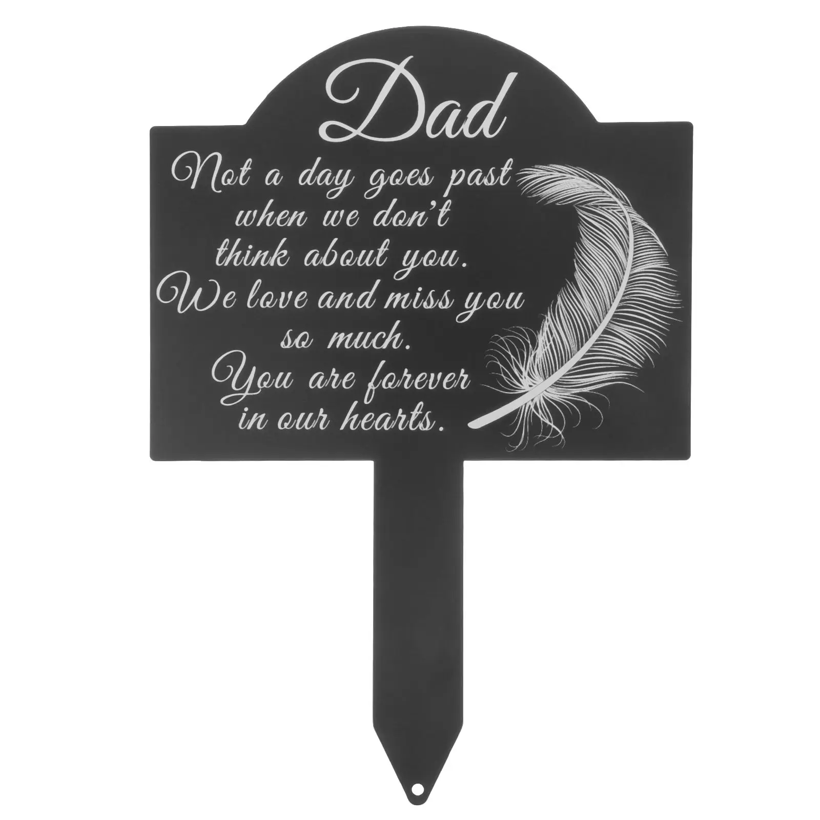 

Dad Mom Memorial Stake Durable Iron Grave Marker Garden Courtyard nament Outdoor Decoration Stakes graveyard sign memorial decor