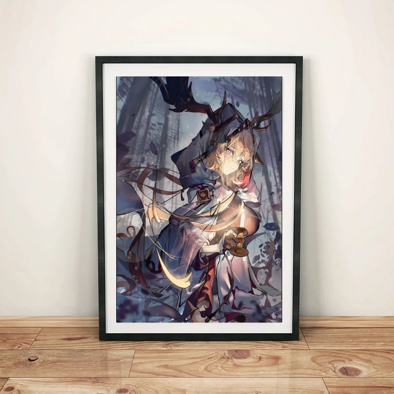 Popular Game Arknights Character Poster Amiya/Texas/Exusiai/Lappland/Skadi/Siege Canvas Print Wall Art for Otaku Room Home Decor