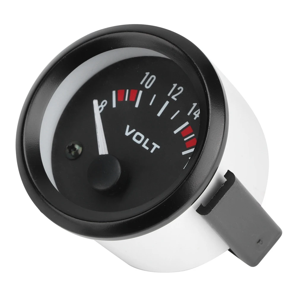 Car Universal 12V Voltmeter 52mm/2inch Voltage Meter Gauge 8-16V BX100007