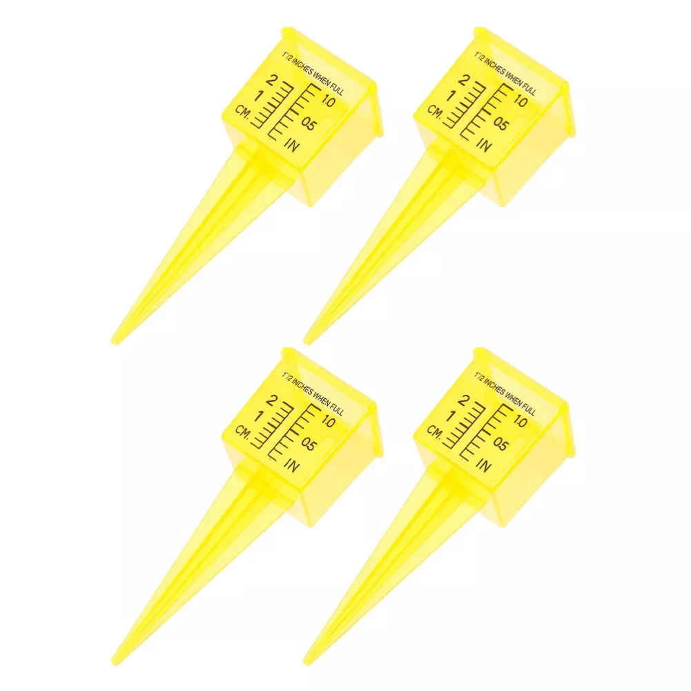 

Комплект из 4 прочных и надежных пластиковых измерительных инструментов для контроля уровня воды в садах на открытом воздухе