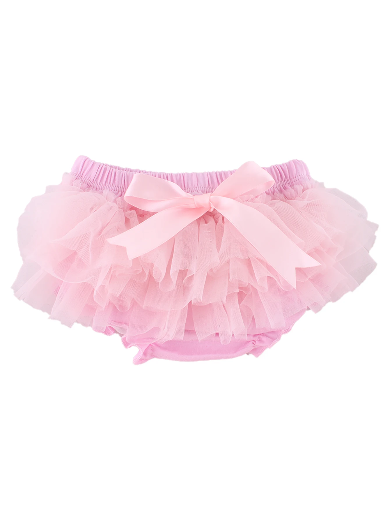 Baby Girls Tulle Bloomers Infant Newborn Diapers Cover Short Baby Girls Chiffon Ruffle Bloomer
