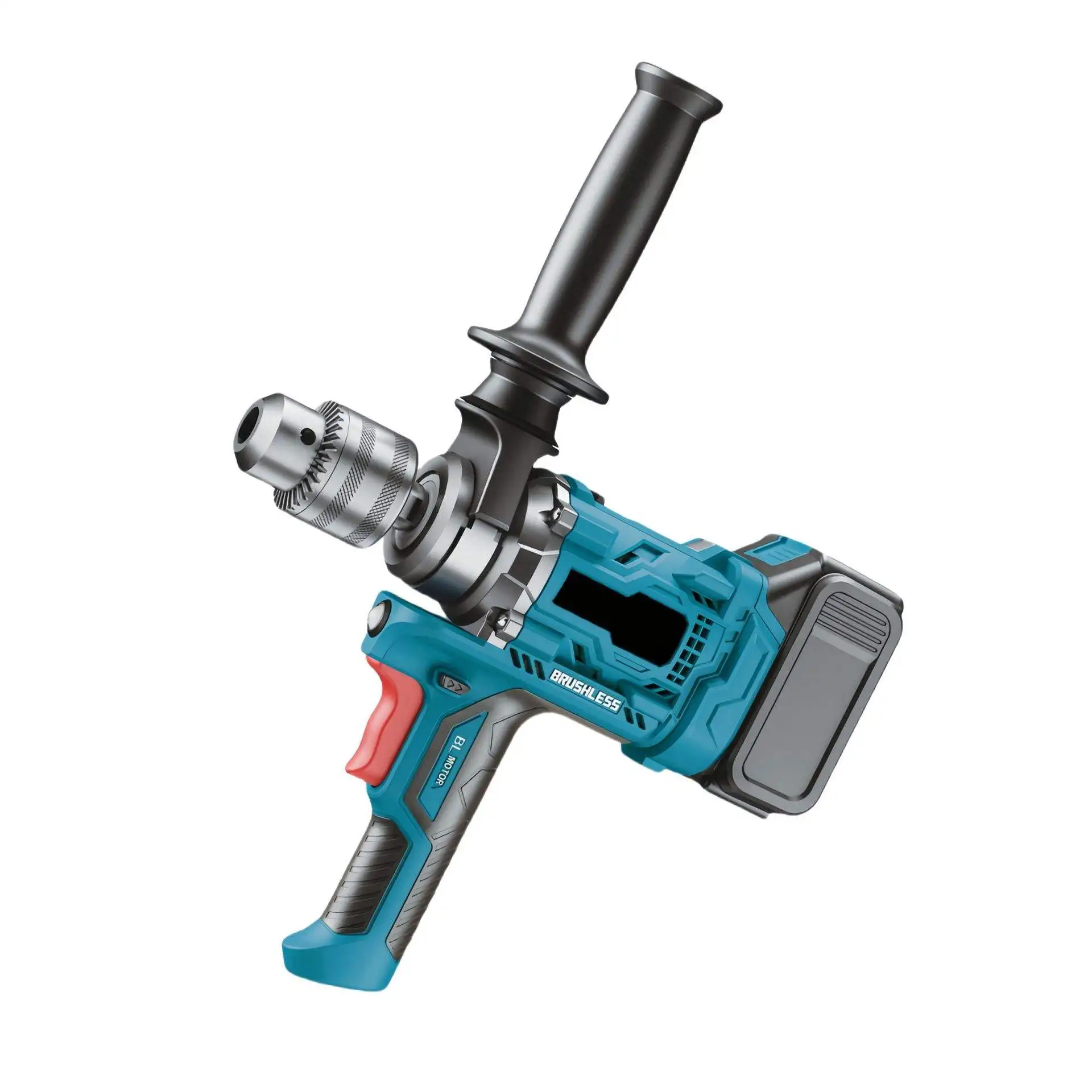 Handheld Power Tool Brushless Mixer High Power Lithium Electric Drill for Ice Drilling