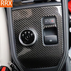 For Ford Mustang Mach-E Mach E 2021 2022 Carbon Fiber Interior Gear Shift Panel Decor Cover Trim Sticker Car Accessories