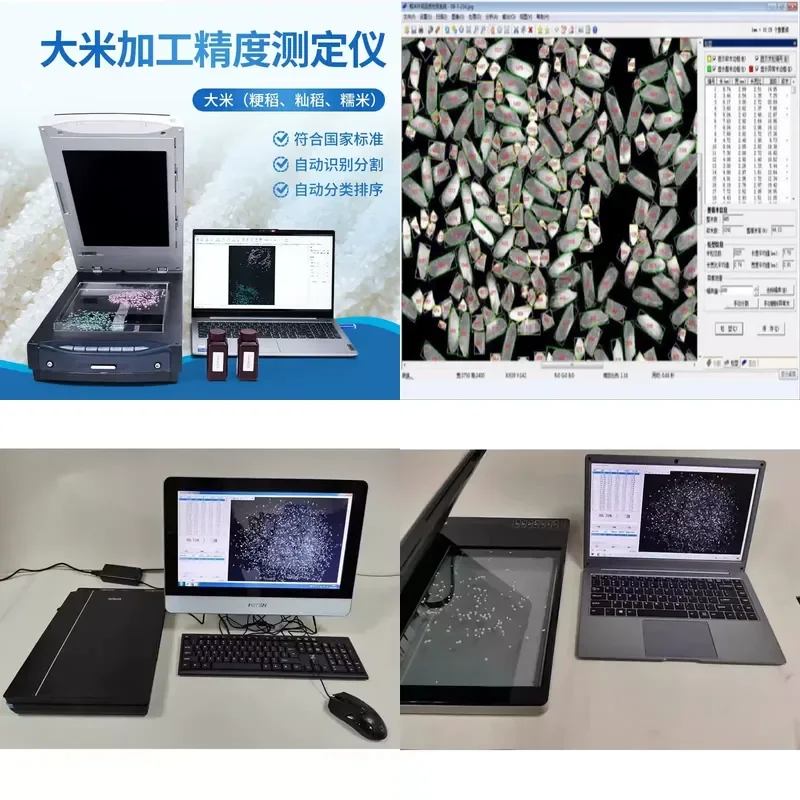 for Rice Appearance Quality Detector Japonica Glutinous Brown Rice Quality Analyzer Yellowness Index Analysis System