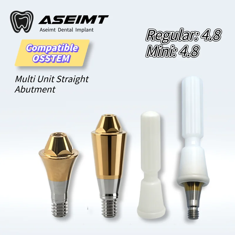 

For Osstem Compatible Titanium Multi-Unit Straight Abutment for Full Arch Restoration OEM ODM Factory Direct Fsat Shipping