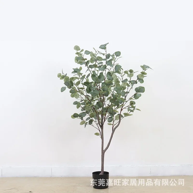

Nordic ins simulation money tree home office eucalyptus tree window floor to ceiling potted decoration green plants fake trees