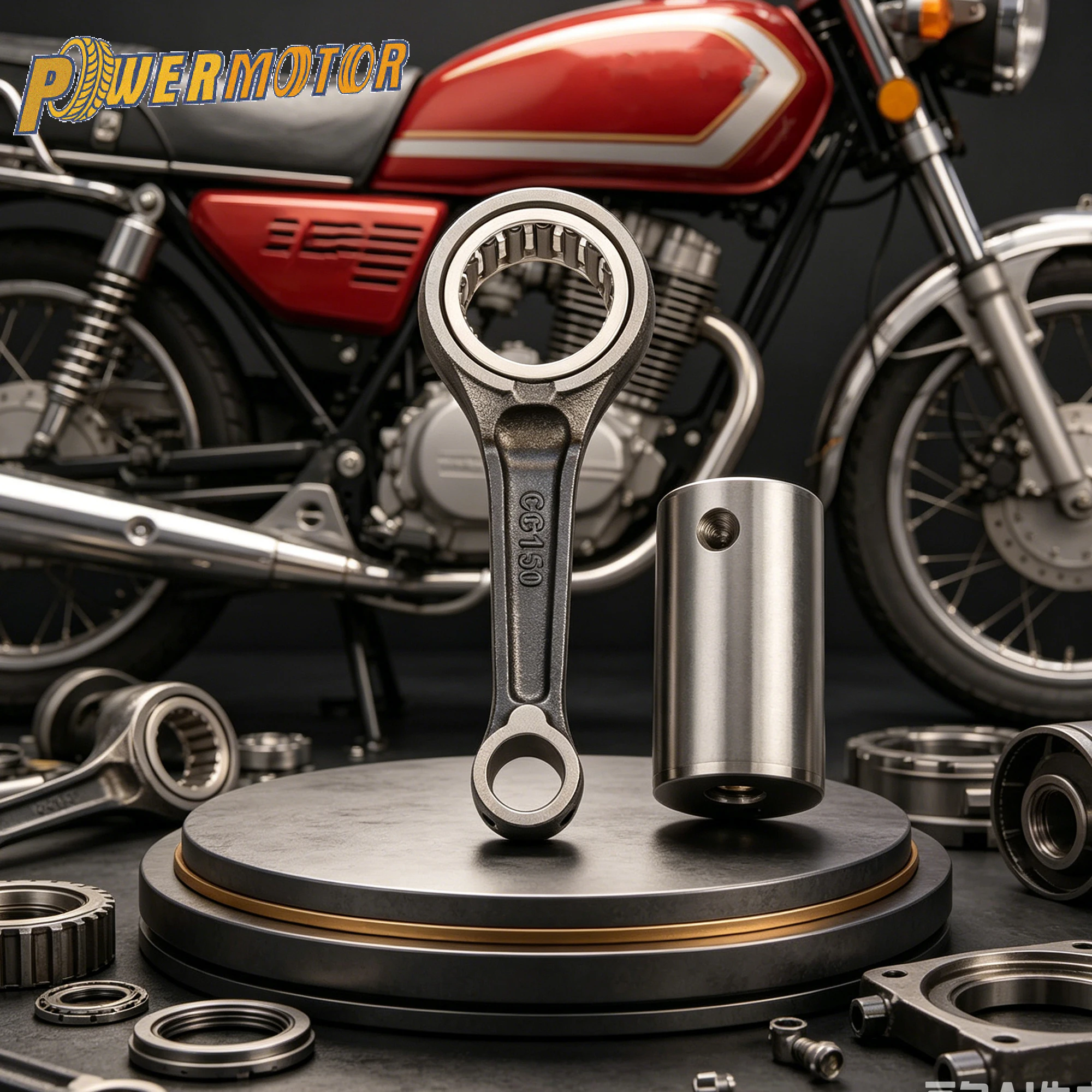 Kit de biela y cigüeñal para motocicleta Honda CG125 200 CB125 150 XR150L 150cc 250cc, piezas de repuesto para motor de moto de calle