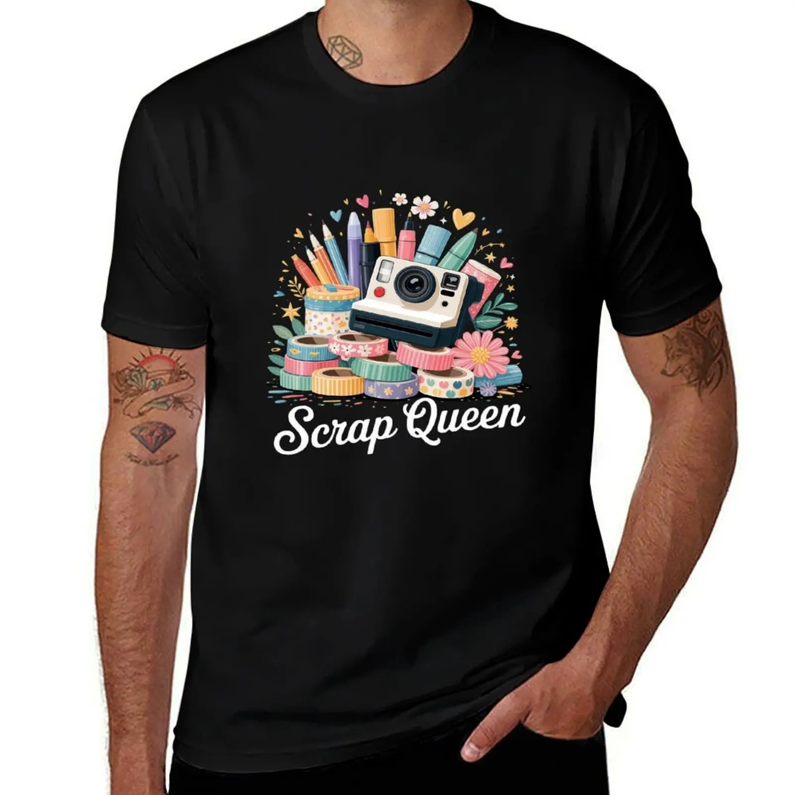 

Scrapbook Arts Hobby Scrap Queen Collection Scrapbooking T-Shirt new edition cotton graphic tees croswit shirt man Men's t-shirt