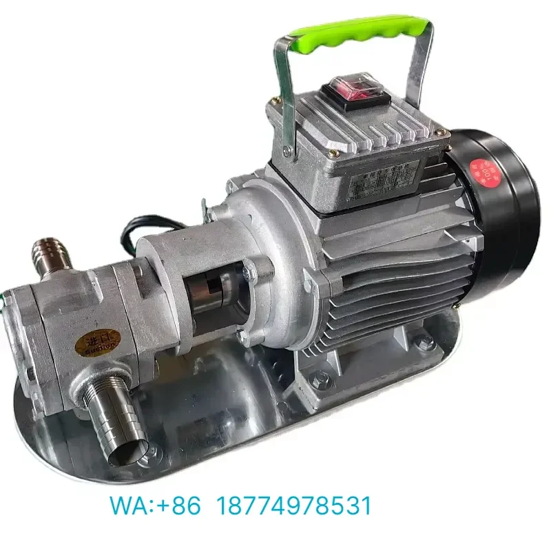 for WCB Series Single Phase Motor Portable Gear Oil Pump Stainless Steel Food Grade External Mesh Sizes 30 200 for Edible Oil