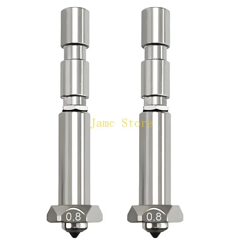 LX0B Pack Of 2 Hardened Steel Nozzles For 3Max Fast Replacement High Temperature Resistant