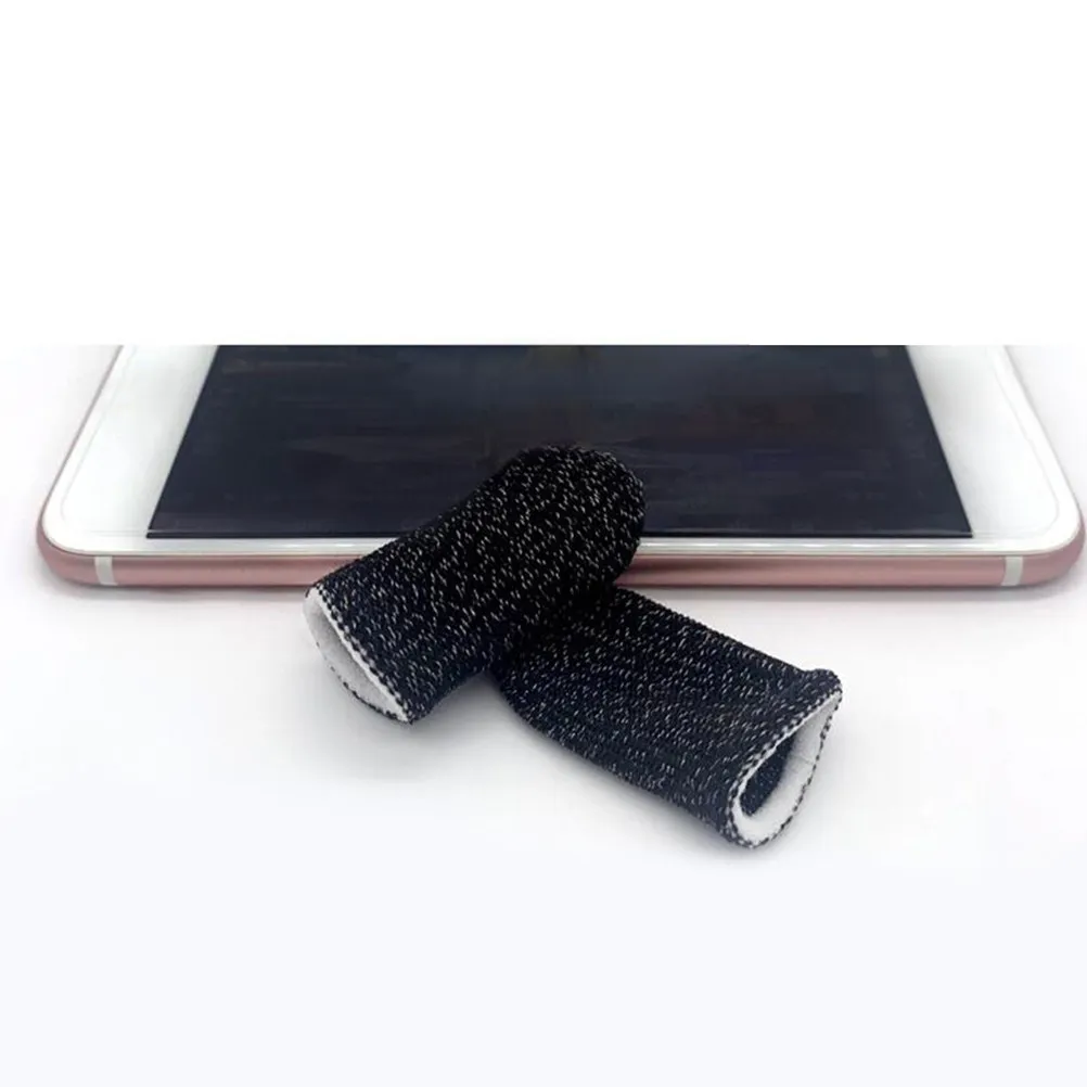 20Pcs Elastic Finger Sleeves for Phone Games Sweat-Kick Away Fast-Drying Touch-Sensitive Oil-Proof Lightweight Gaming Thumb