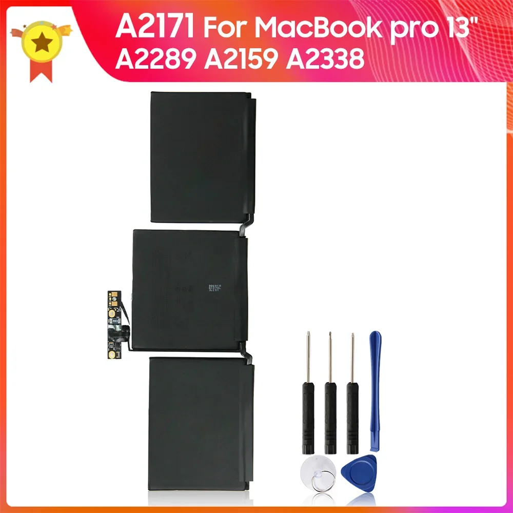 

Сменный аккумулятор A2171 5103 мАч для MacBook Pro 13 2019 A2289 A2159 A2338, высококачественные аккумуляторы с инструментом