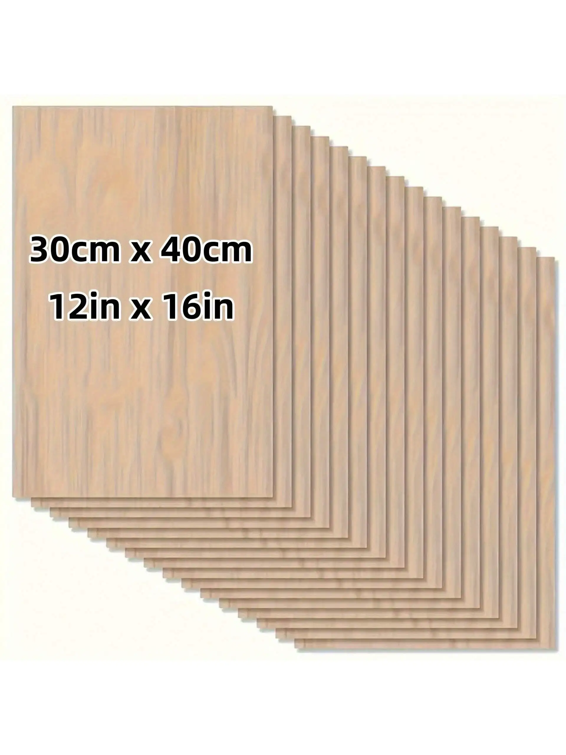 Premium Basswood Plywood (12x16 in) 2 mm thick suitable for laser cutting, wood burning and architectural models, smooth surface
