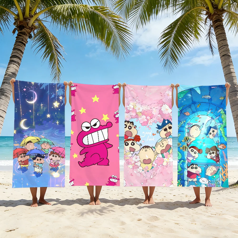 Cartoon C-Crayon S-Shin-chan Towel Beach Towel Travel Lightweight Skin Friendly for Pool Beach Camping Cruise Summer