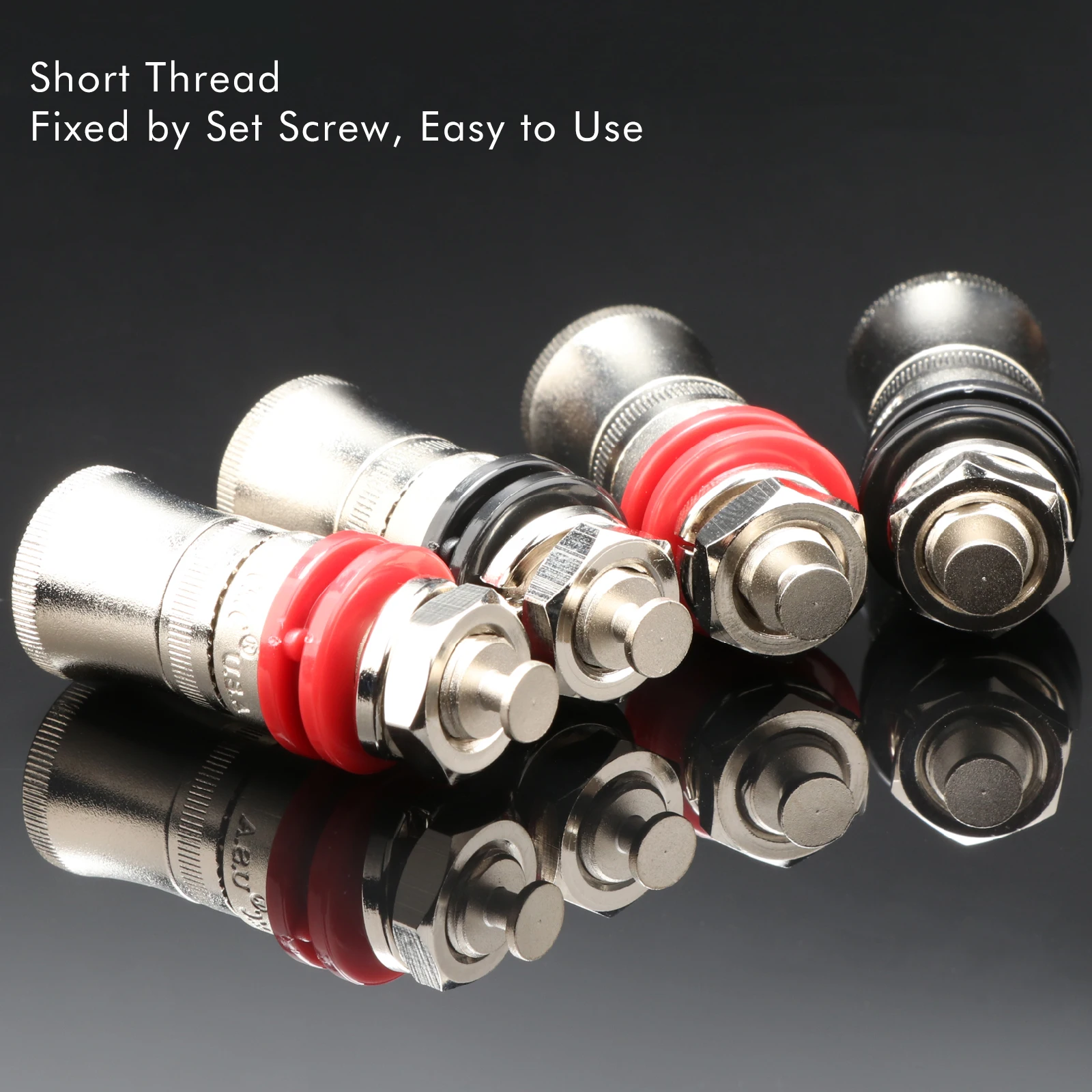 Hi-End 868 Binding Post Rhodium Gold Plated Speaker Niobium Terminal Banana Jack Amplifier Connector  Sound Audio Adapter